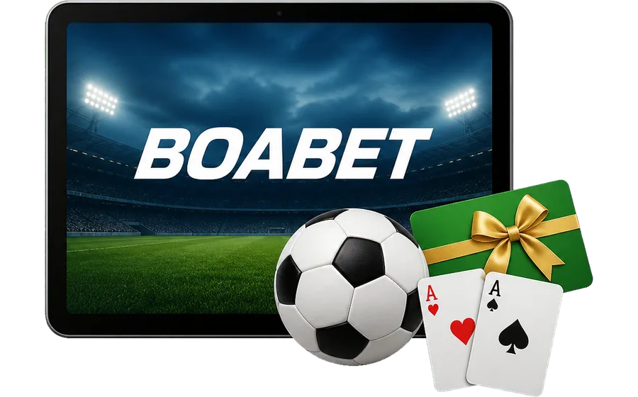 BoaBet sport- és kaszinófelület táblagépen
